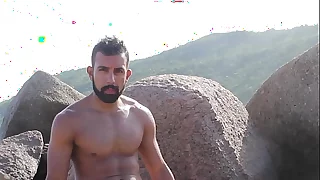 Nudist Careen - Jerking Off on the rocks and ocean Trailer