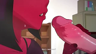 Animation bitch loves sex, at first she sucked off two guys, then on be passed on loose herself approximately be fucked by be passed on third bully