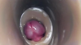 Internal camera fuck in pussy big pulsating cumshot